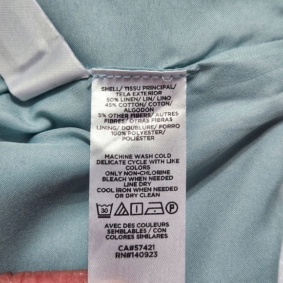 Nwt Loft 50% Linen Metallic Stripe Mini Skirt - Picture 9 of 9